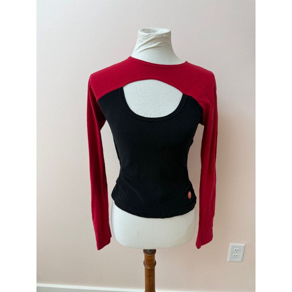 Rare Auth Early 00s Y2K Smash London Rave Clubwear Cyber Punk Cutout Top M-L